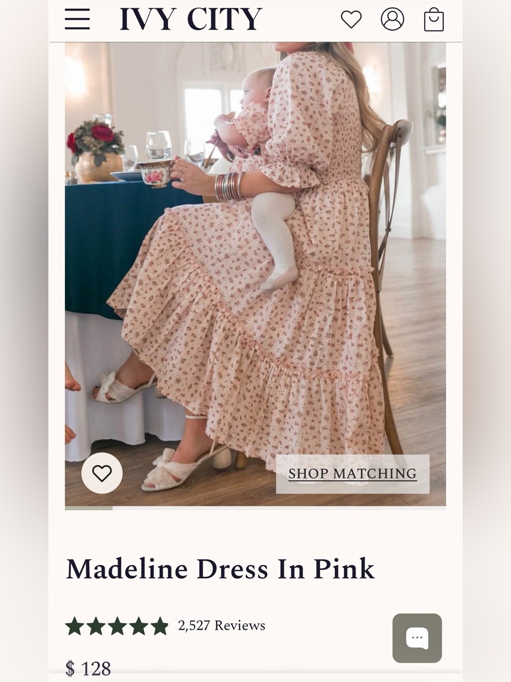 Ivy City Co Floral Tiered Maxi Dress in Pink